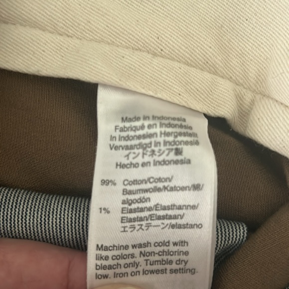 J. Crew stretch Dark khakis pants Size 33/34 - Picture 9 of 9